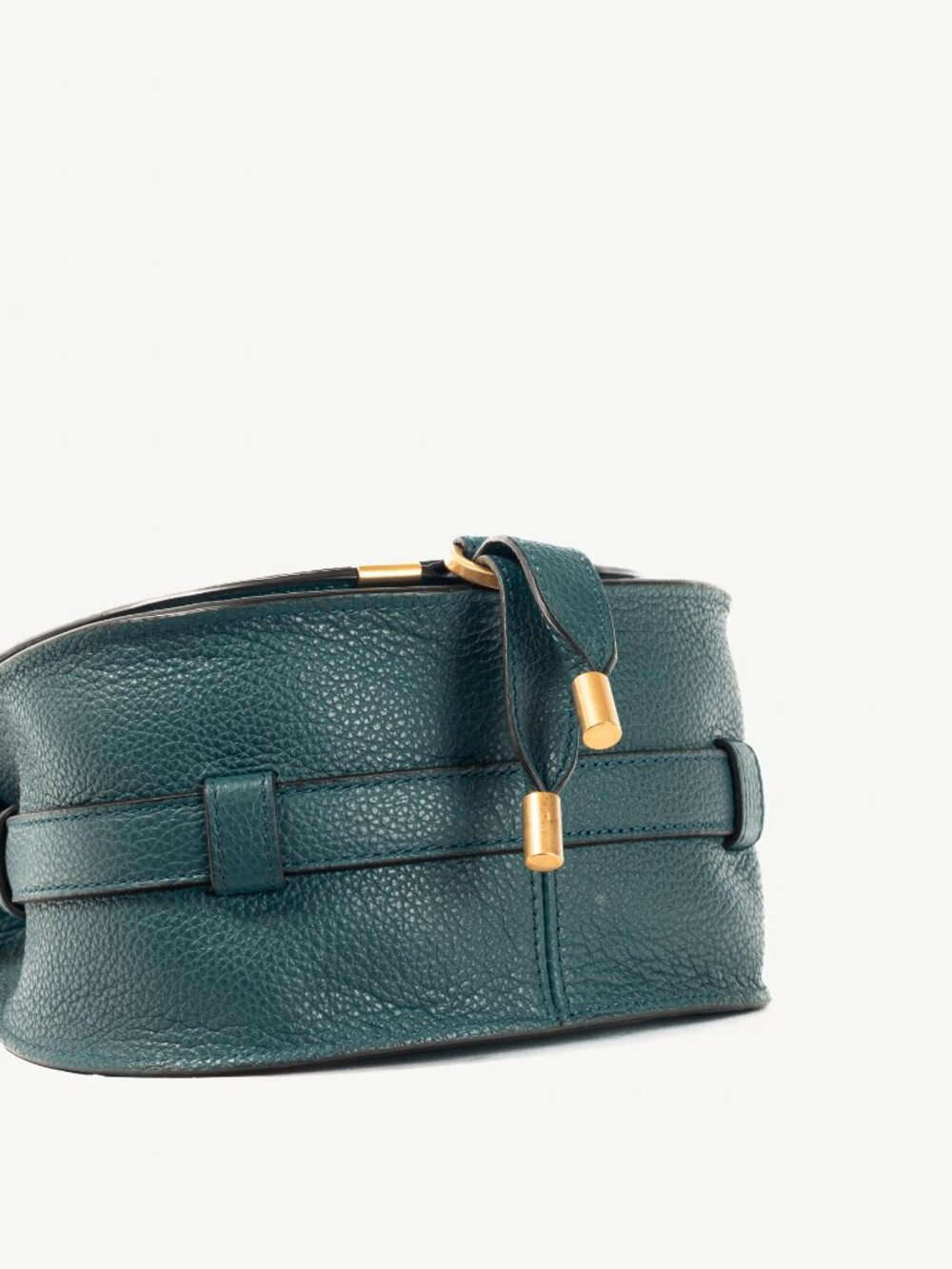Chloe Marcie Small Steel Blue Grained Leather Crossbody - Picture 5 of 12